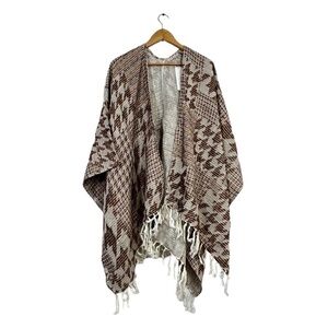 Soft Surroundings Kensington Kimono Cardigan One Size 100% Cotton NWT